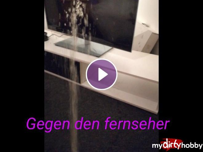 Against the tv .. Against the tv ..