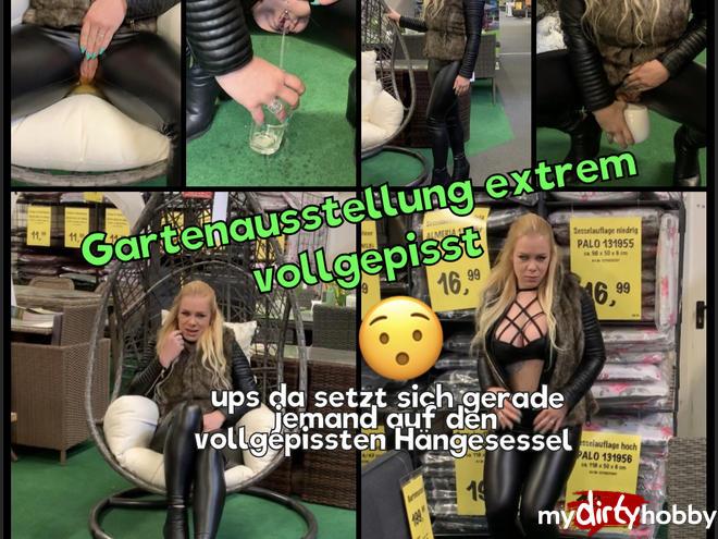 Garden Expo extremely pissed - ups there is someone sitting on the vollgepissten Hängessessel! Garden Expo extremely pissed - ups there is someone sitting on the vollgepissten Hängessessel!
