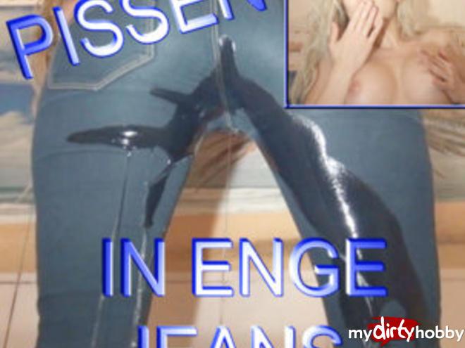 Pissing in tight jeans Pissing in tight jeans