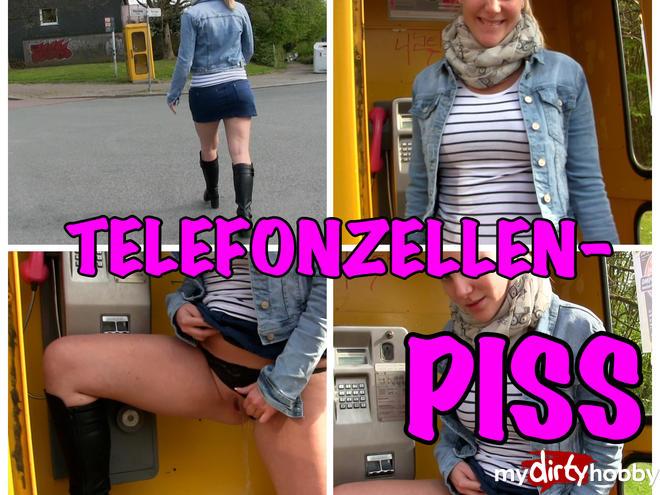 Brash public piss in the phone booth Brash public piss in the phone booth
