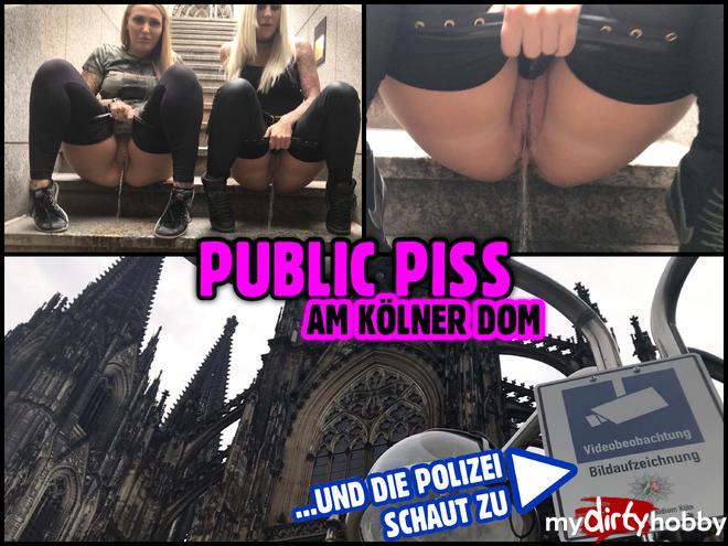 PUBLIC PISS at Cologne Cathedral | under police observation PUBLIC PISS at Cologne Cathedral | under police observation