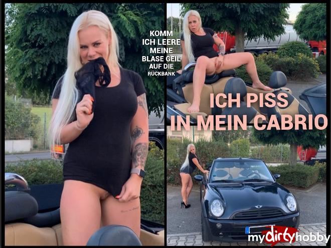 I piss in the convertible - I come empty my bubble cool on the back seat, P