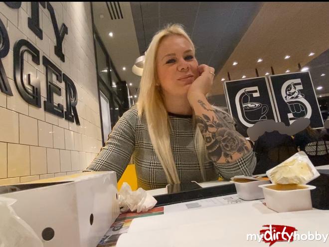 Fastfood piglets - really messed up the fast food toilet full of piss Fastfood piglets - really messed up the fast food toilet full of piss